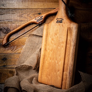 Mahogany Foxcreek Bow Knife/ The Original Great Smokey Mountain / Tennessee Mountain Bow knife and cutting board. Designed for MS, Lupus