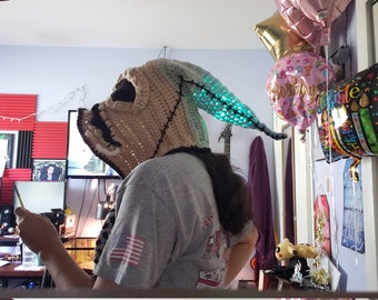 Capucha de crochet: talla para adultos, colores personalizados