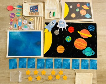 Space / solar system learn and play kit.