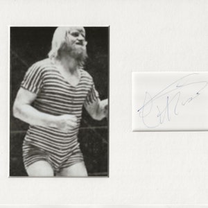 Catweazle wrestling signed genuine authentic autograph signature UACC RD COA