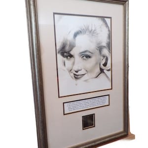 Marilyn Monroe genuine authentic hair relic UACC RD COA