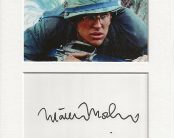 Matthew Modine full metal jacket signed genuine authentic autograph signature and photo display UACC RD COA