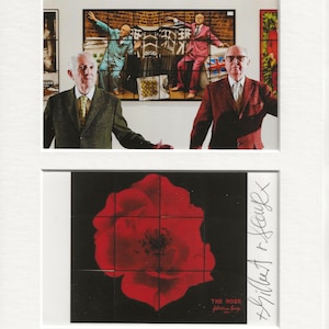 Gilbert och George konst signerad äkta autentisk autograf signatur UACC RD COA