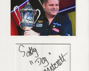 Scott Mitchell darts signed genuine authentic autograph signature UACC RD AFTAL