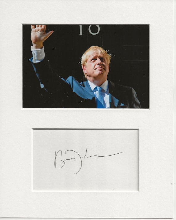 ボリス・ジョンソン首相直筆サイン入り本物UACC RD COA - Etsy 日本