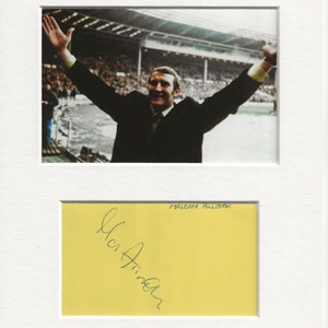 Malcolm Allison manchester City signierte echtes authentisches Autogramm UACC RD COA