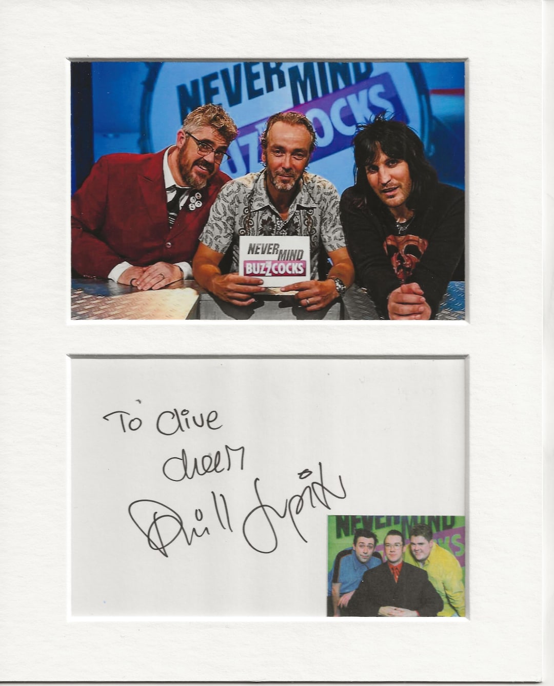 Phill Jupitus Never Mind the Buzzcocks Signed Genuine Autograph UACC RD ...