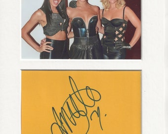 Amelle Berrabah sugababes signed genuine authentic autograph signature AFTAL 73 COA