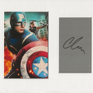 Chris Evans captain america signed genuine authentic autograph UACC RD COA