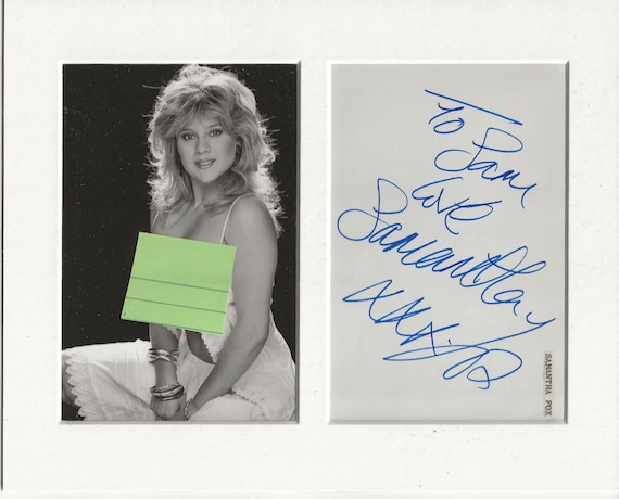 Samantha Fox the Sun Signed Genuine Authentic Autograph - Etsy UK