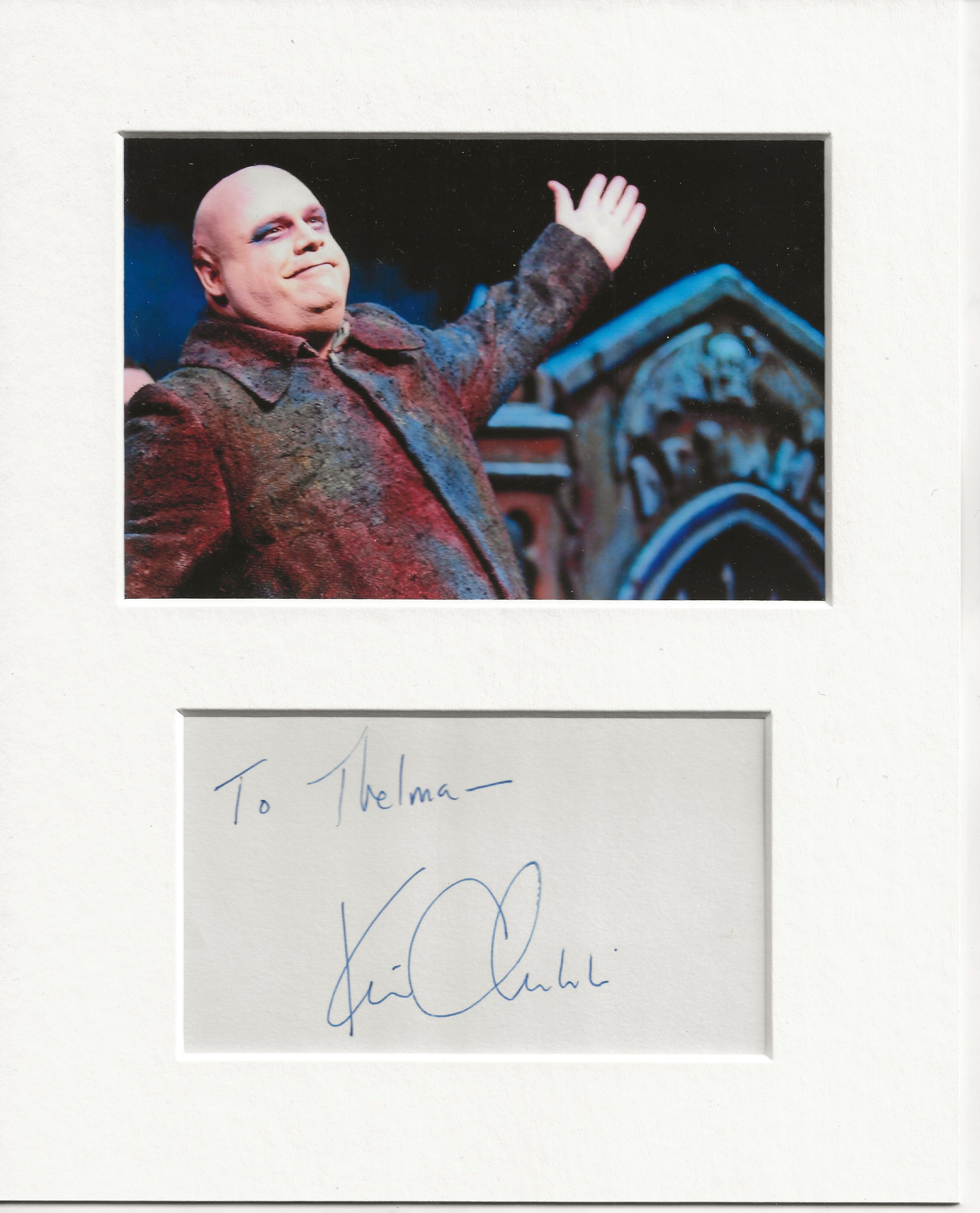 Kevin Chamberlin the Addams Family Signed Genuine Authentic Autograph