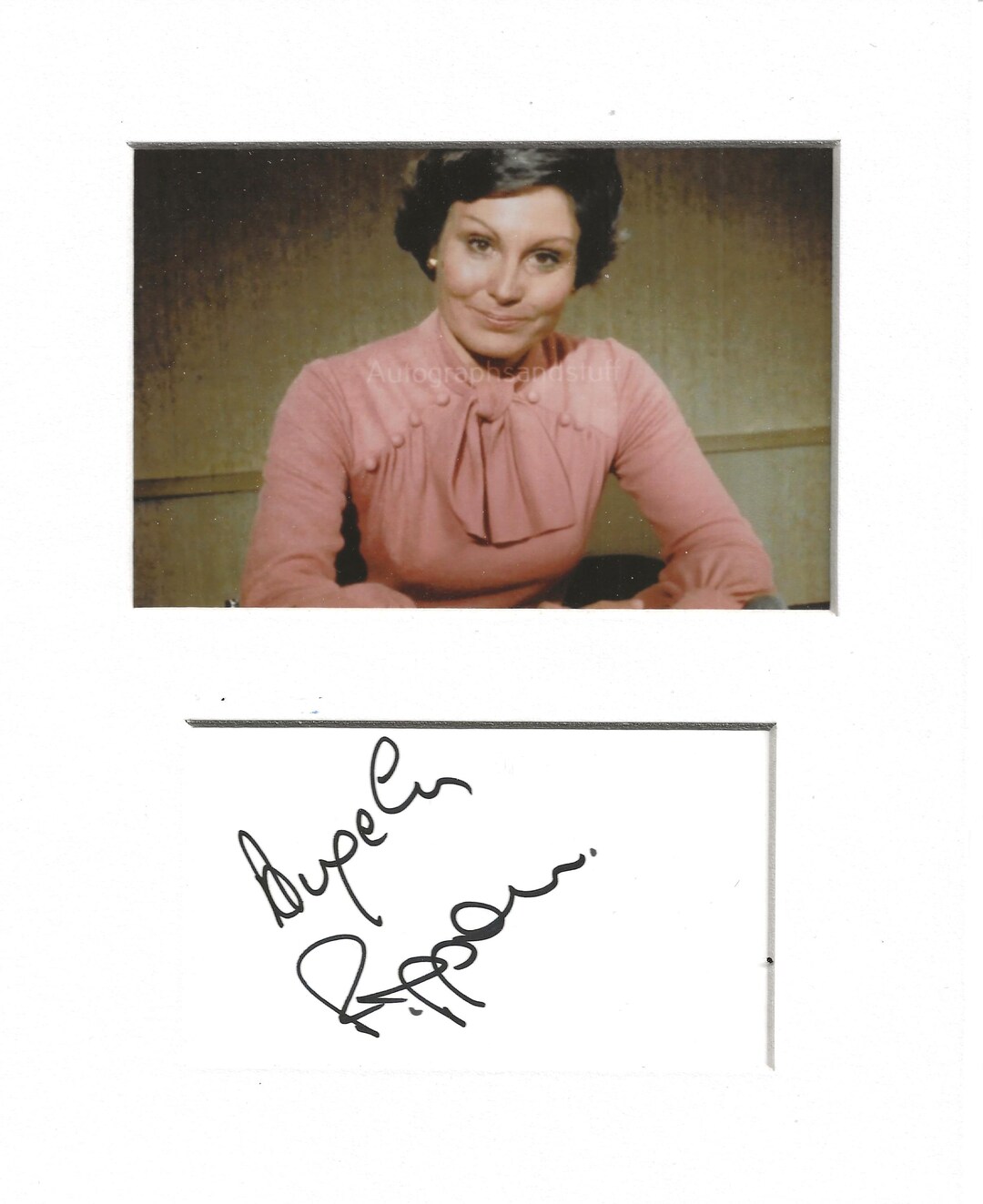 Angela Rippon News Signed Genuine Authentic Autograph Signature Uacc Rd ...
