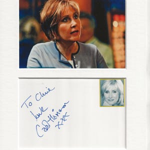Carol Harrison eastenders ondertekende echte authentieke handtekening handtekening UACC RD COA