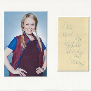 Michelle Hardwick emmerdale signed genuine authentic autograph UACC RD COA