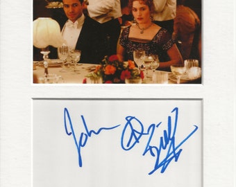 Billy Zane titanic signed genuine authentic autograph signature and photo display AFTAL