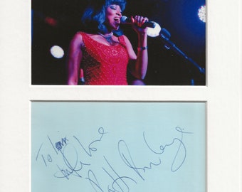 Patti Boulaye music signed genuine authentic autograph signature and photo AFTAL