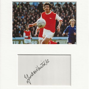 Frank McLintock arsenal signed genuine authentic autograph signature UACC RD COA