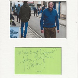John Middleton Emmerdale ha firmato la firma autografa autentica originale UACC RD COA