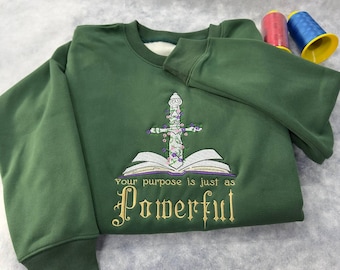 Powerless Lauren Roberts Shirt • Embroidered Bookish Sweatshirt • Gift for Readers & Fantasy Book Fans
