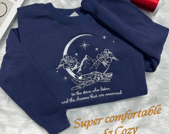 Sweat brodé Velaris City Of Starlight, sweat à capuche brodé Velaris, City of Starlight, chemise The Night Court, pull SJM, chemise ACOTAR