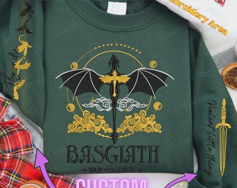 Basgiath War College besticktes Sweatshirt, Drachenreiter, Vierter Flügel Hoodie, Violet Sorrengail, Xaden Riorson, Fly or Die, Reiter Quadrant
