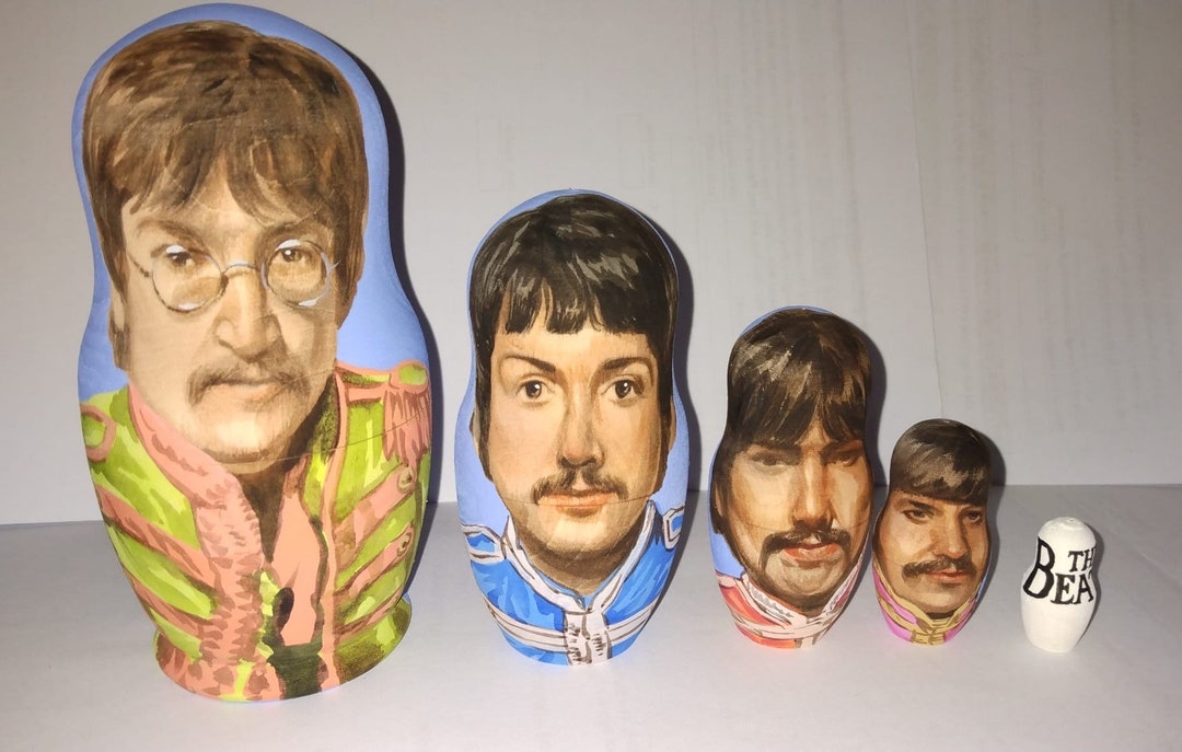 The Beatles Nesting Doll Etsy