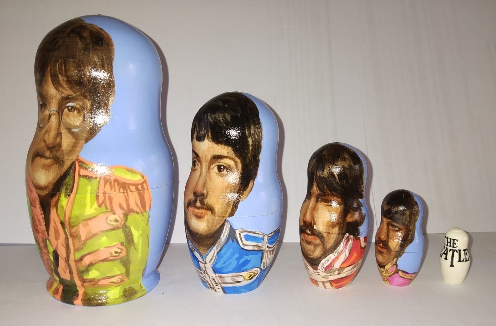 The Beatles Nesting Doll Etsy