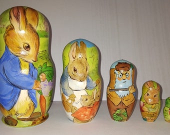 Rabbit nesting doll