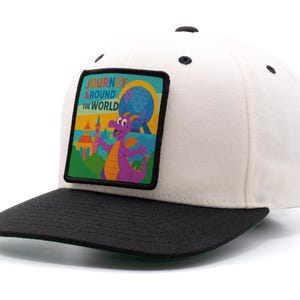 Disney Cap – Journey Around The World with removable Velcro patch. Personalised Gift. Birthday Gift.