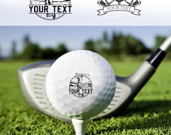 Texte personnalisé Balle de golf, Balle de golfeur pour papa, Balle de golf professionnelle, Balle de club de golf, Balle de golf de sport, Cadeau fête des pères, Cadeau pour golfeur