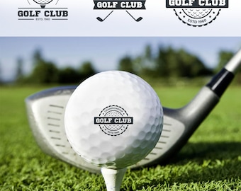 Balle de championnat de golf, Balle de golf professionnelle, Balle de golf avec logo, Emblème de club de golf, Balle de golf de sport, Cadeau pour la fête des Pères, Cadeau pour golfeur