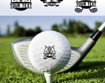 Texte personnalisé Balle de golf, Balle de golf professionnelle, Balle de club de golf, Balle de championnat de golf, Balle de golf de sport, Cadeau pour la fête des pères, Cadeau pour golfeur