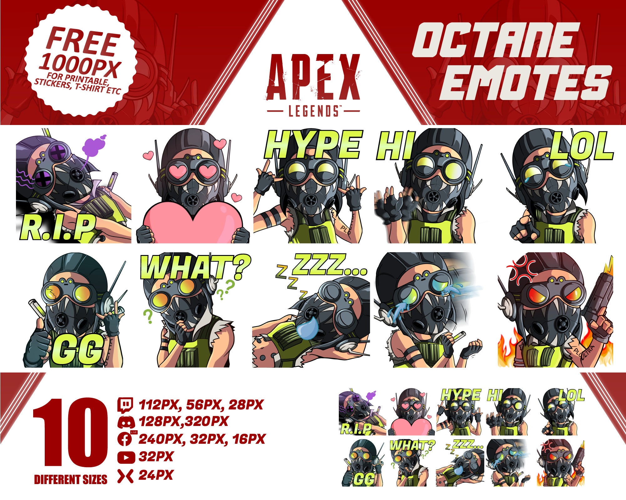 Octane Apex Legends Emote Octane Emote Octane Twitch Emote Etsy Singapore
