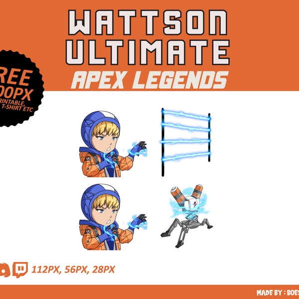 Wattson Apex Legends Emote, Wattson Ability, Wattson Ultimate, Wattson Emotes, Apex Legends Emote, Twitch Emotes, Discord Emotes