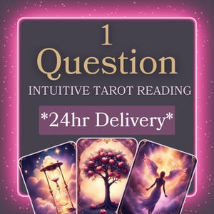 Intuïtieve tarotlegging met 1 vraag: BINNEN 24 UUR GELEVERD
