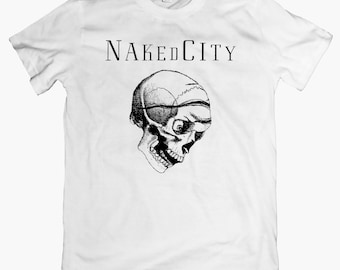 Camiseta NAKED CITY Skull, camiseta de jazz experimental de vanguardia, noise grindcore, camiseta unisex con estampado gráfico de la banda John Zorn.