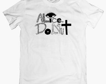 Camiseta ALICE DONUT, camiseta de rock alternativo de los 90, camiseta de banda indie noise, estilo vintage con estampado gráfico.