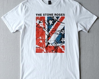 STONE ROSES T-Shirt, 1st LP Debut Album Cover Tee, Indie Rock Band Shirt, 90s Britpop Graphic Baggy Madchester Unisex Vintage Style