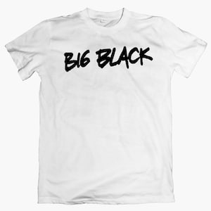 STOR SVART 'Logo' T-shirt, Shellac 80-tals industriell bandtröja Post Punk Noise Rock T-shirt Grafisk Underground Estetik