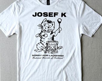 JOSEF K T-shirt, 80s Post Punk Tee Postcard Records Indie Band Shirt Vintage Alternative Graphic Unisex