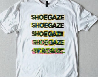 SHOEGAZE T-shirt, 90s Indie Shirt Dream Pop Graphic Tee Vintage Style Aesthetic Streetwear