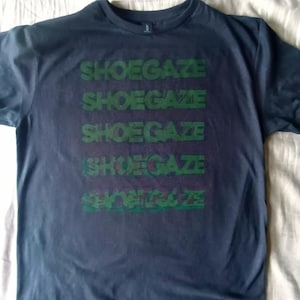 SHOEGAZE - Black T-shirt, pale saints chapterhouse lush my bloody valentine ride boo radleys telescopes slowdive cranes catherine wheel