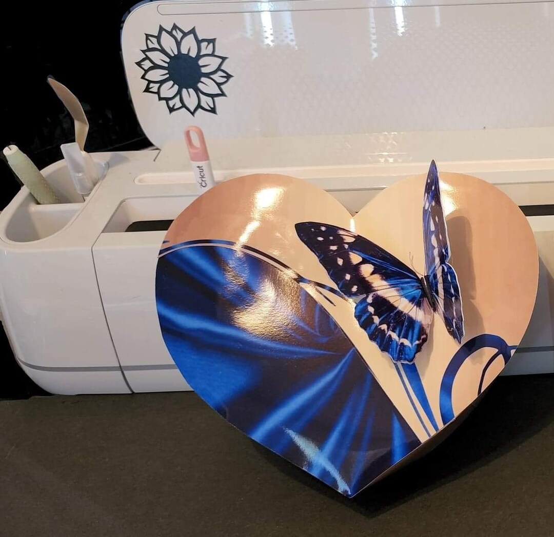 Printable 3D Butterfly Heart Favor / Gift Box - Etsy