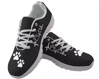 Owaheson Trail Runner Running Shoe Casual Sneakers Bones Dog Paw Prints Owaheson Trail Runner Running Shoe Casual Sneakers Bones Dog Paw Prints