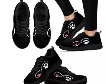 Cute Dog Paws Print Mens Casual Sneakers Cute Dog Paws Print Mens Casual Sneakers