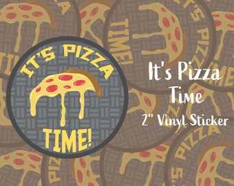 Pizza Time Vinyl Sticker