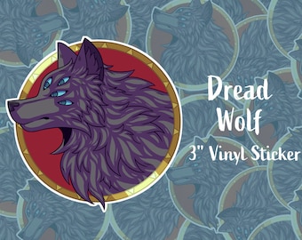 Dread Wolf Vinyl Sticker