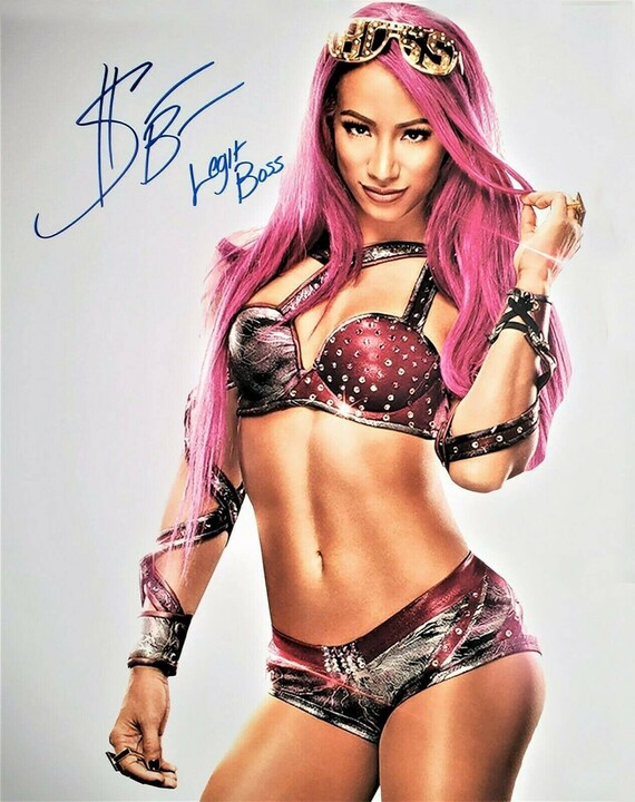 Sasha Banks WWE WWF NXT Autograph Signed Auto Photo Reprint pic