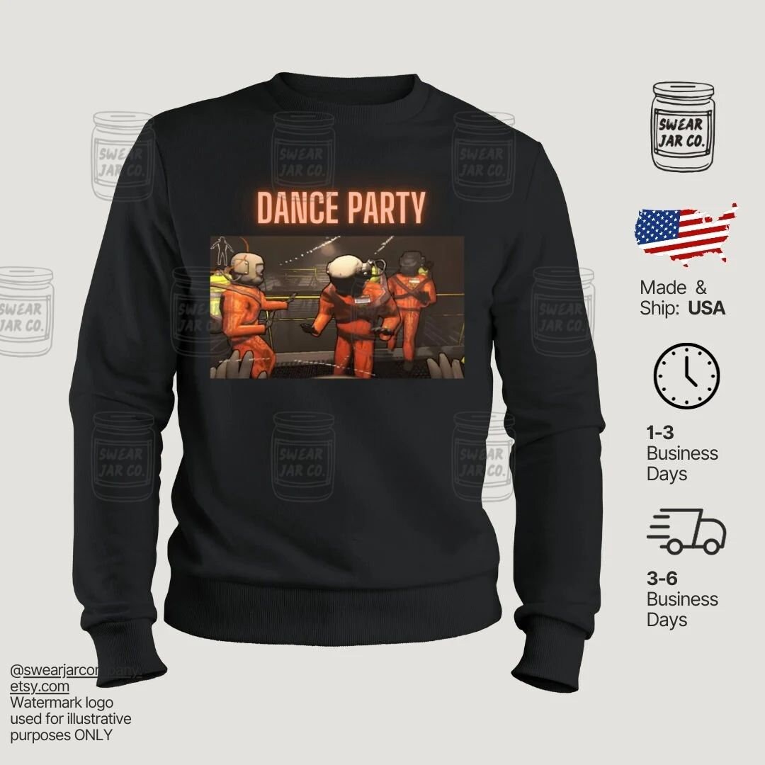 Lethal Company, Dance Party, Sweat-shirt, Cadeaux de joueur drôles, Cadeaux de joueur pour lui, Joueur, Chemise de jeu vidéo, Cadeau, Jeux, Sweat-shirt unisexe