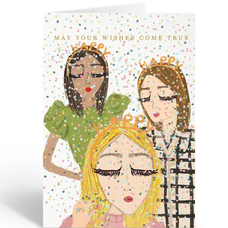 May Your Wishes Come True Birthday Card Folded Card Incl. Envelope ...